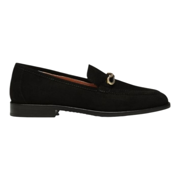 Joie Linita Black and Gold Slip-On Loafers with Textured Fabric Size 9.5 - Picture 2 of 9